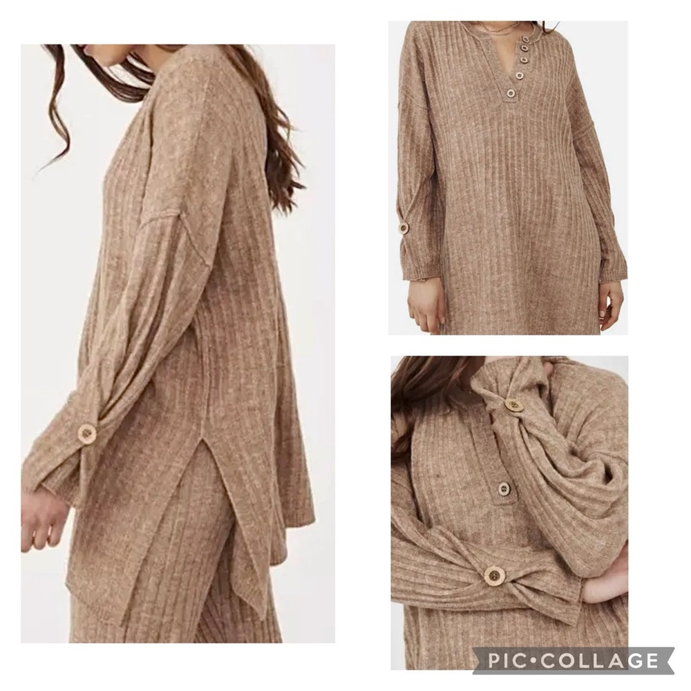 Free People 💋Around The Clock Pullover Sweater Tunic
